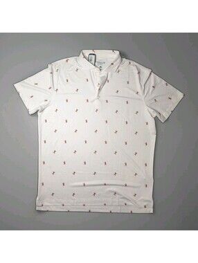 Johnnie O Performance Polo Dancing White Golf Large